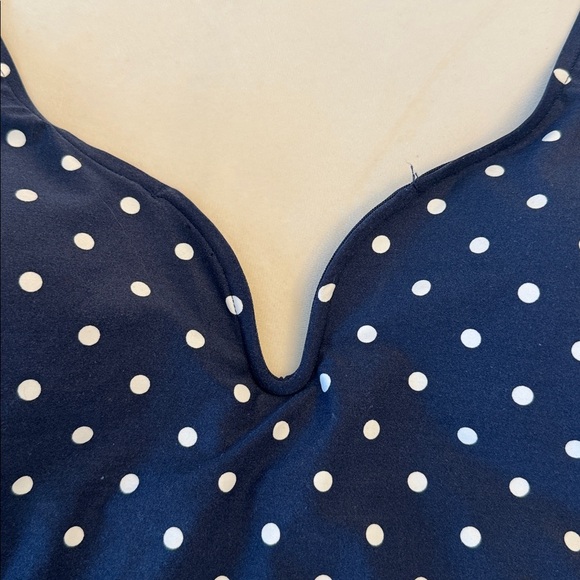 NWT! Nip Tick Navy Polka Dot One-Piece Swimsuit, sz 10 - Picture 5 of 8